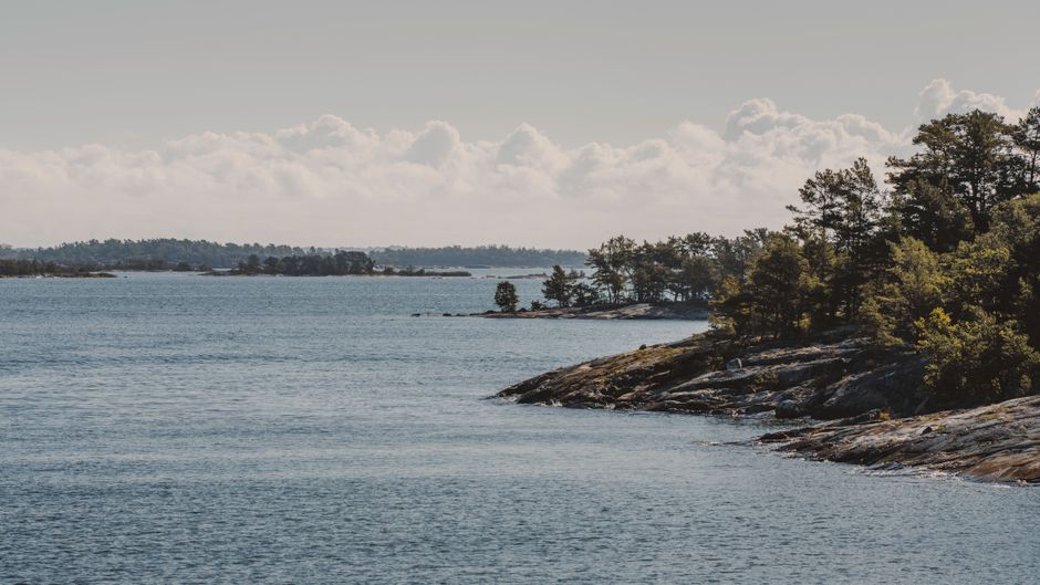 Casco Bay island coastline
