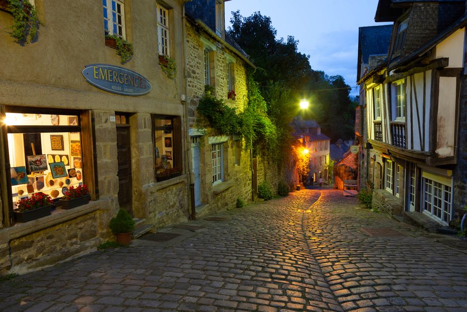 Cobblestone street in Portland's Old Port